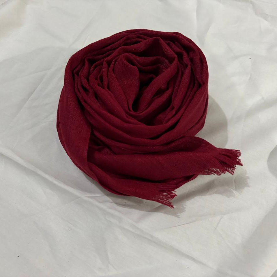 Turkish Lawn Hijab - Cherry Red
