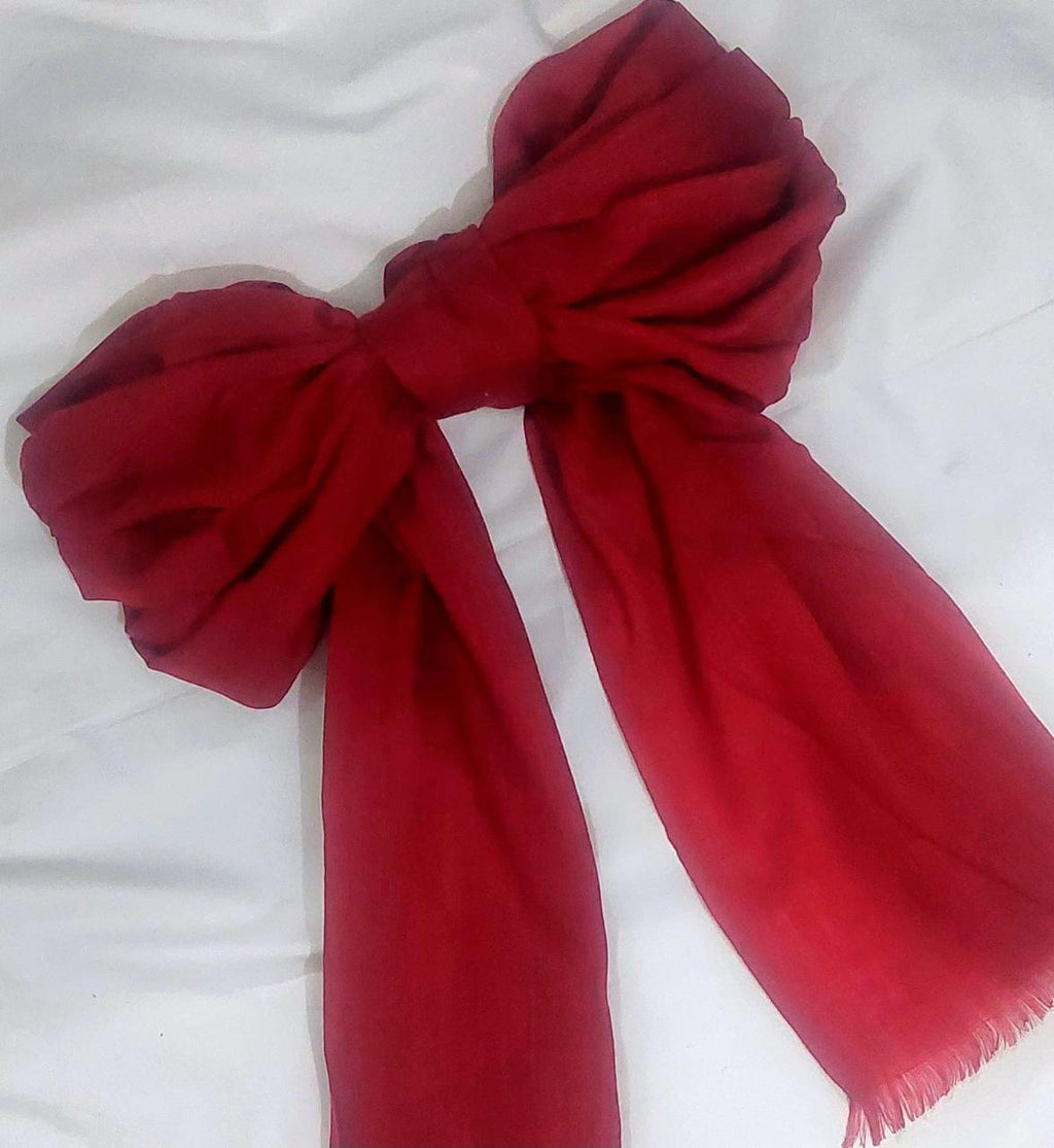 Turkish Lawn Hijab - Cherry Red
